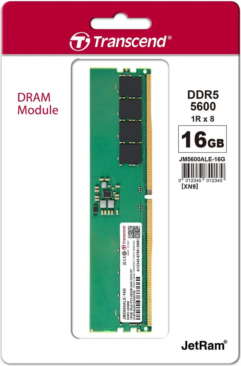 Transcend JetRam JM5600ALE-16G DDR5 16GB 5600MHz