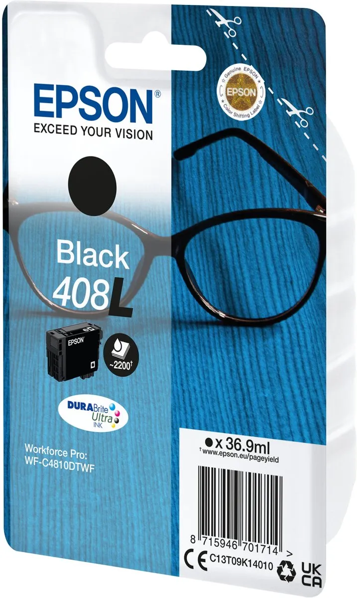 Epson 408L C13T09K14010 Inktcartridge - Zwart