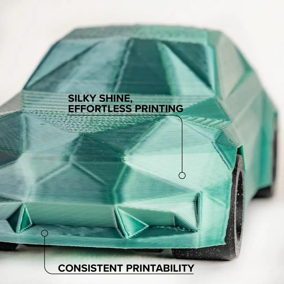 Polymaker Panchroma Dual Silk Jadeite PLA 1,75mm - 1kg - Groen Chrome