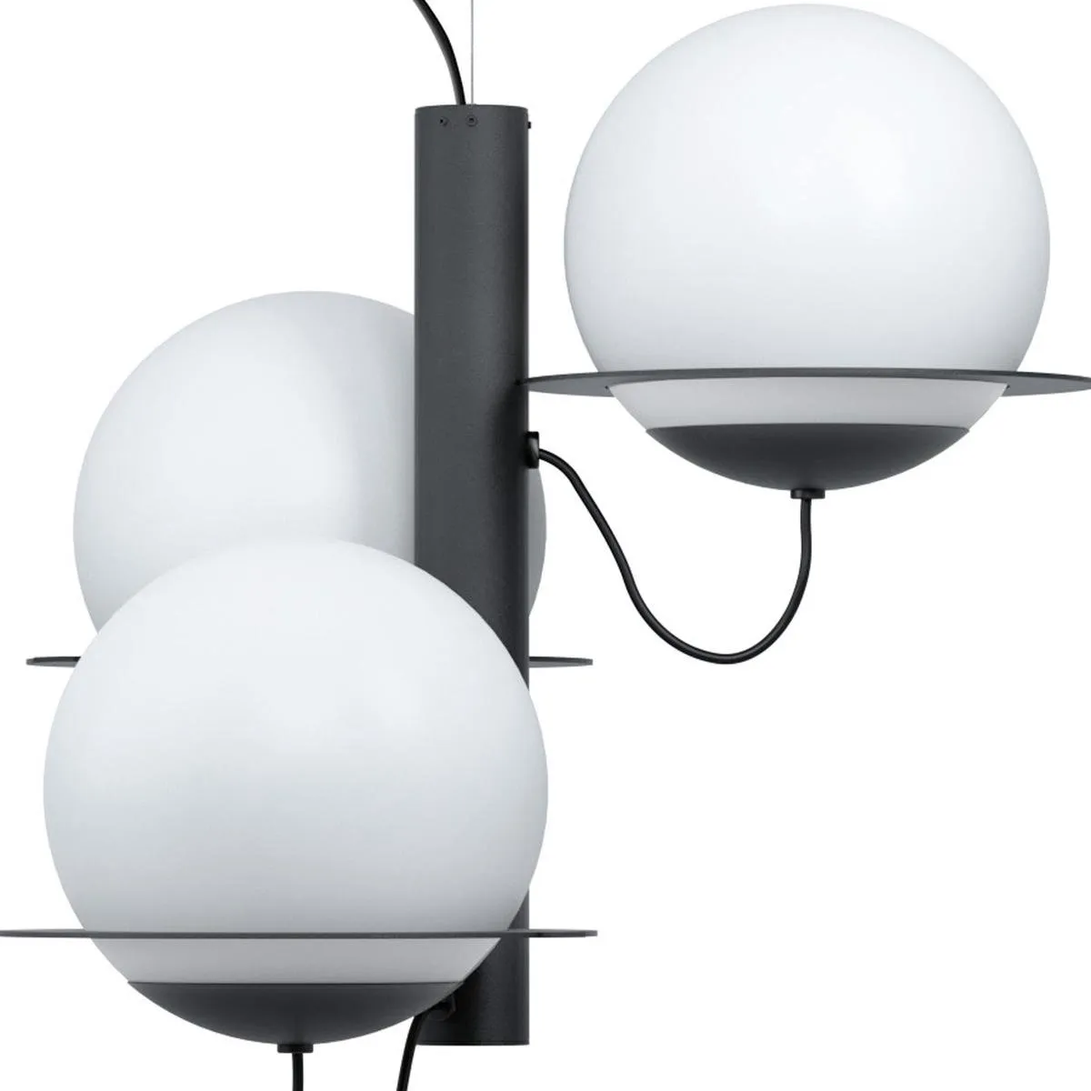 Eglo Sabalete Hanglamp Metaal - 3 Lichtpunten - Zwart