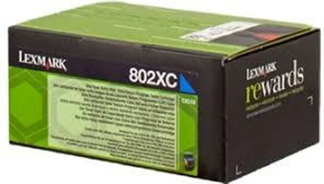 Toner Lexmark 802XC Blue Cyan