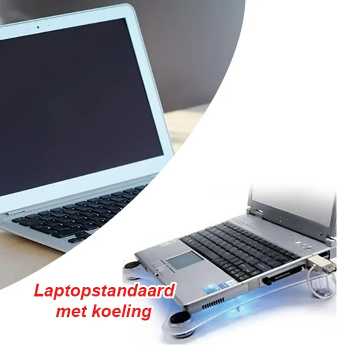 Crystal Notebook Koelblok - 3 Ventilatoren 2cm Zilver