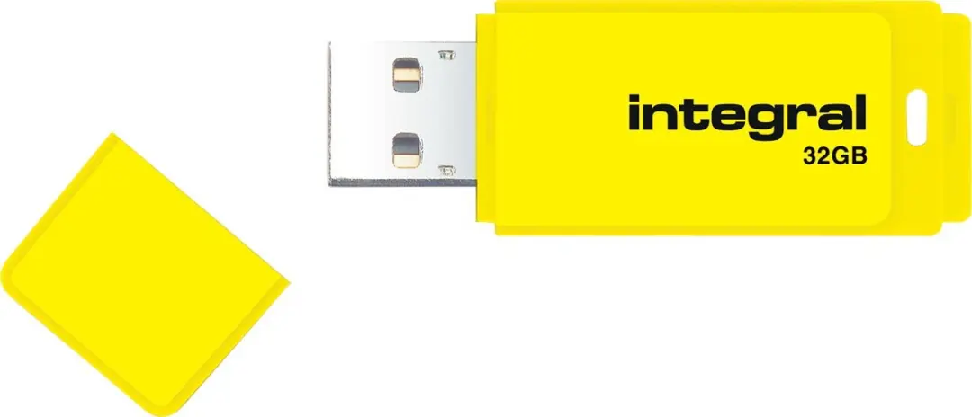 Integral Neon INFD32GBNEONYL USB-Stick - 32GB - Geel - afbeelding 6 van 6