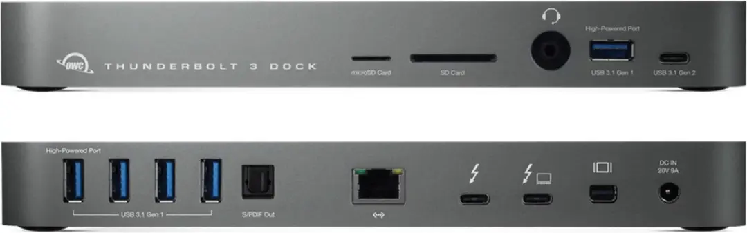 OWC OWCTB3DK14PSG Thunderbolt 3 Dock 14 Poorten - Grijs - afbeelding 6 van 6