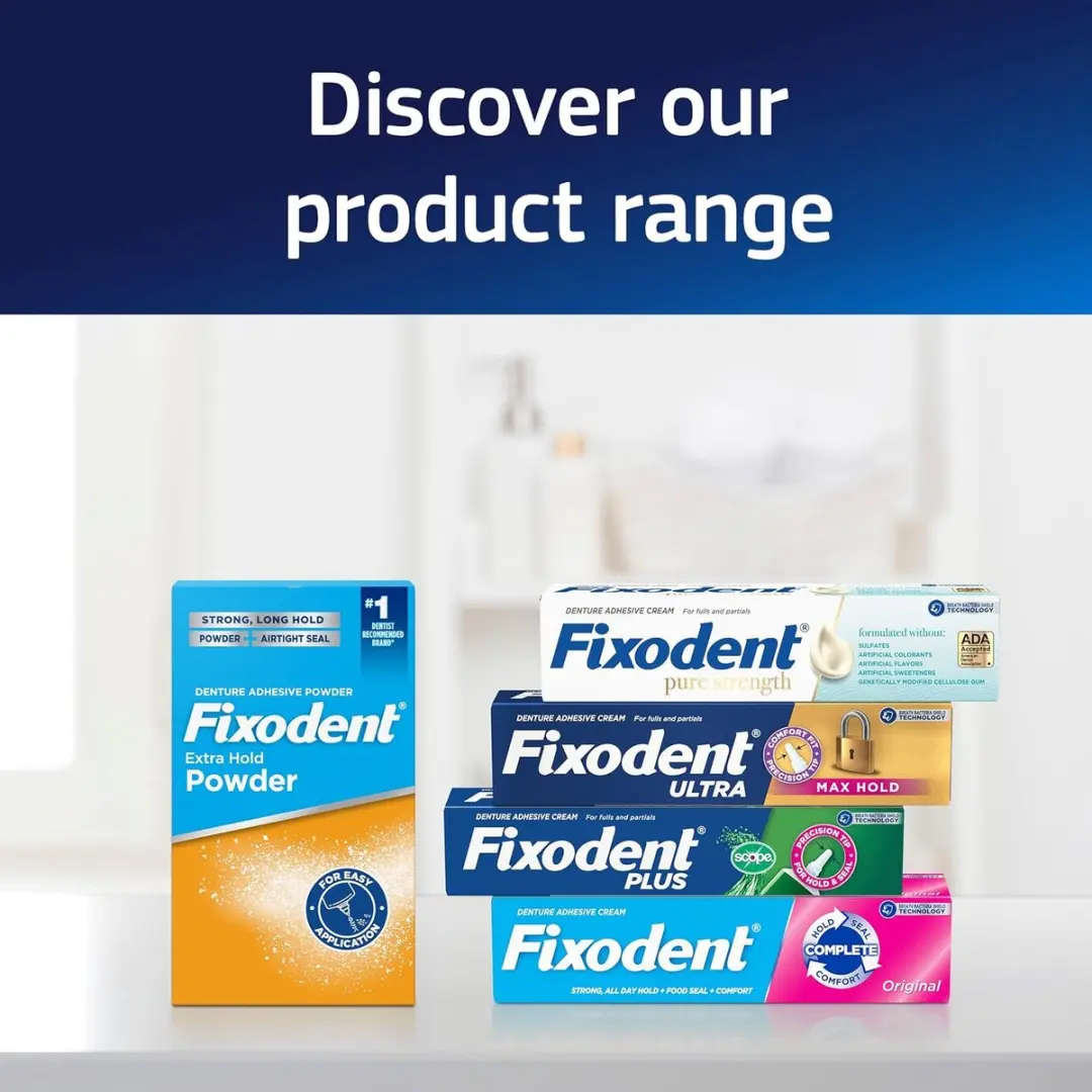 Fixodent Max Hold Hechtlijm voor Gebitsprotheses - 4 Stuks
