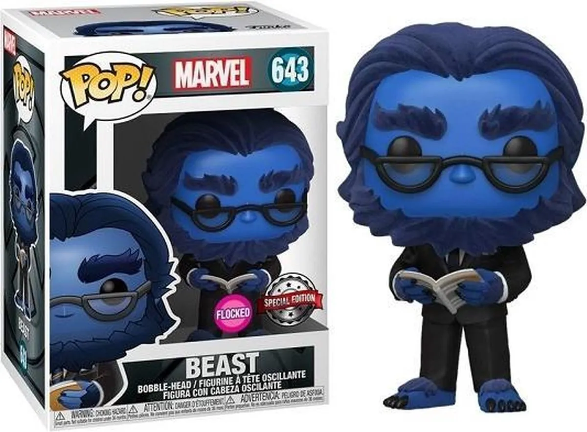 Funko Pop! Marvel Beast Flocked Special Edition