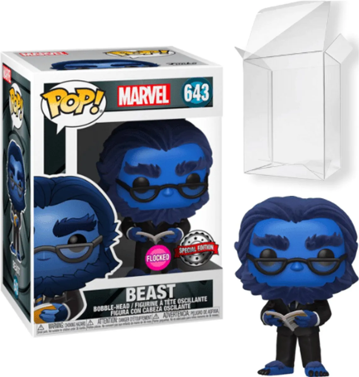 Funko Pop! Marvel Beast Flocked Special Edition - Multicolor