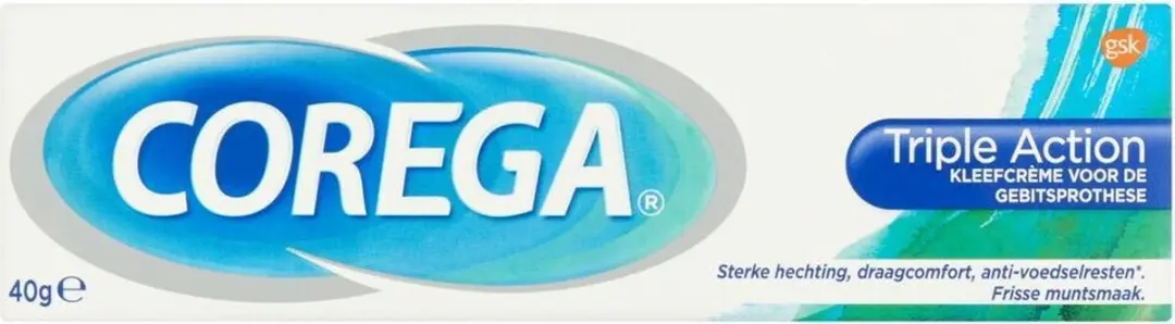 Corega Kleefcrème Triple Action 240g (3x40g)