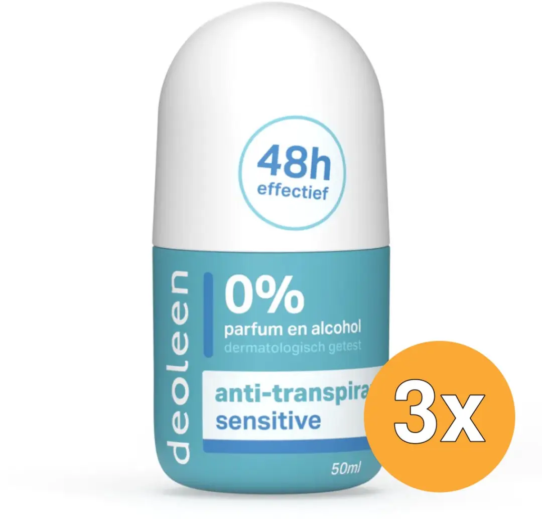 Deoleen Deodorant Roller Sensitive 50ml - 3 Stuks - afbeelding 6 van 6