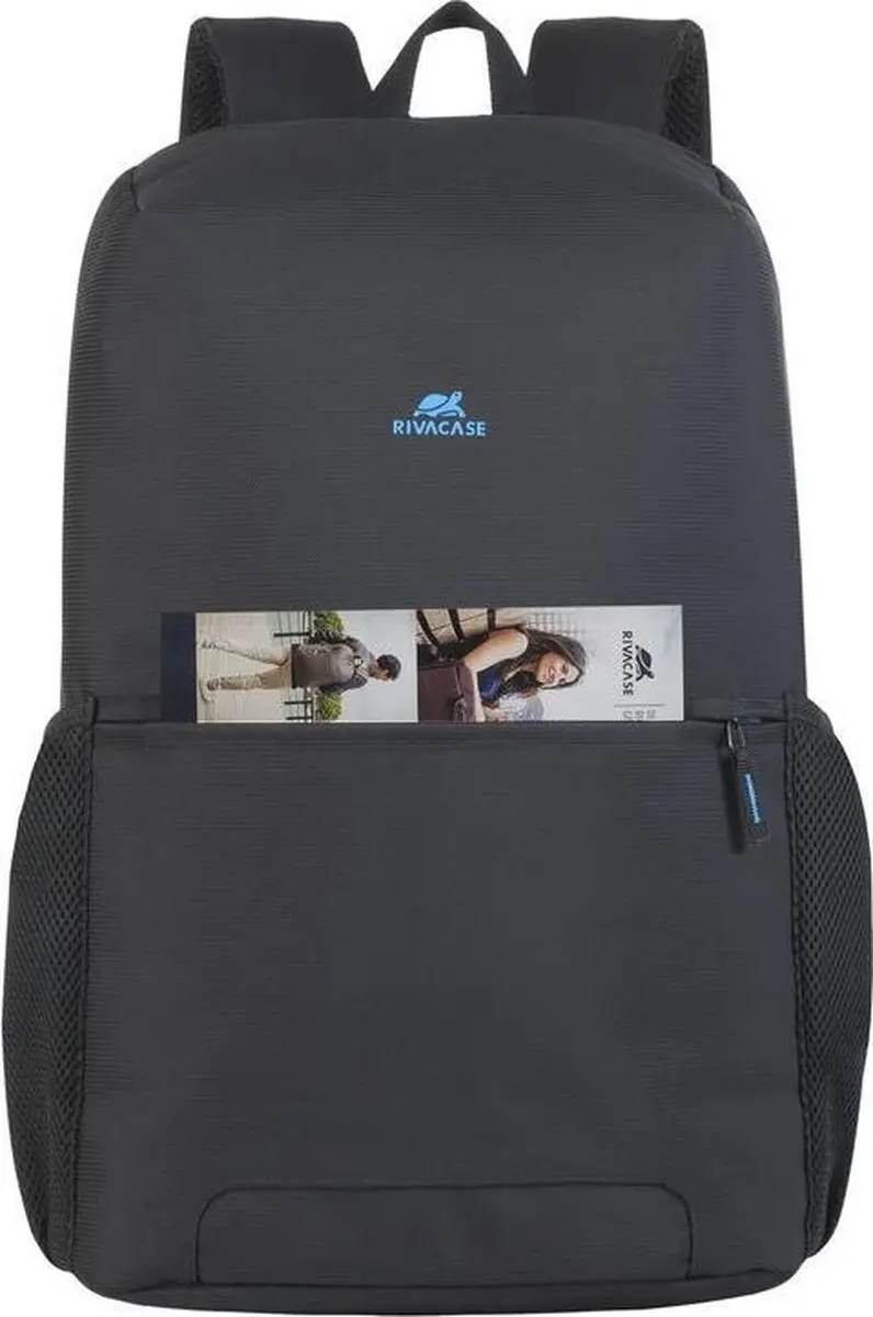 RivaCase 8067 Laptop Rugzak 15.6" - 6 Vakken - Zwart - afbeelding 6 van 6