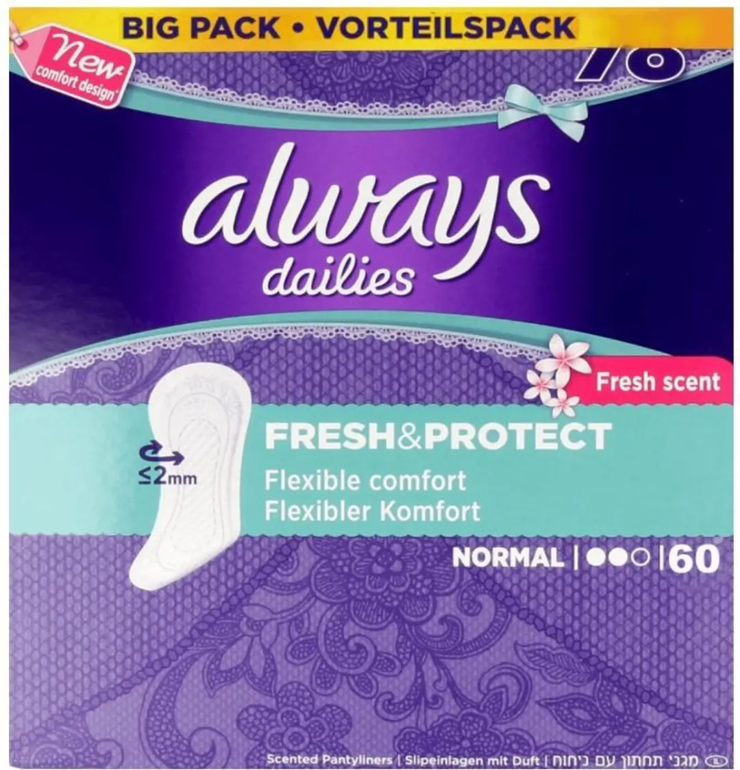 Always Inlegkruisjes Fresh & Protect Normal - 180 Stuks