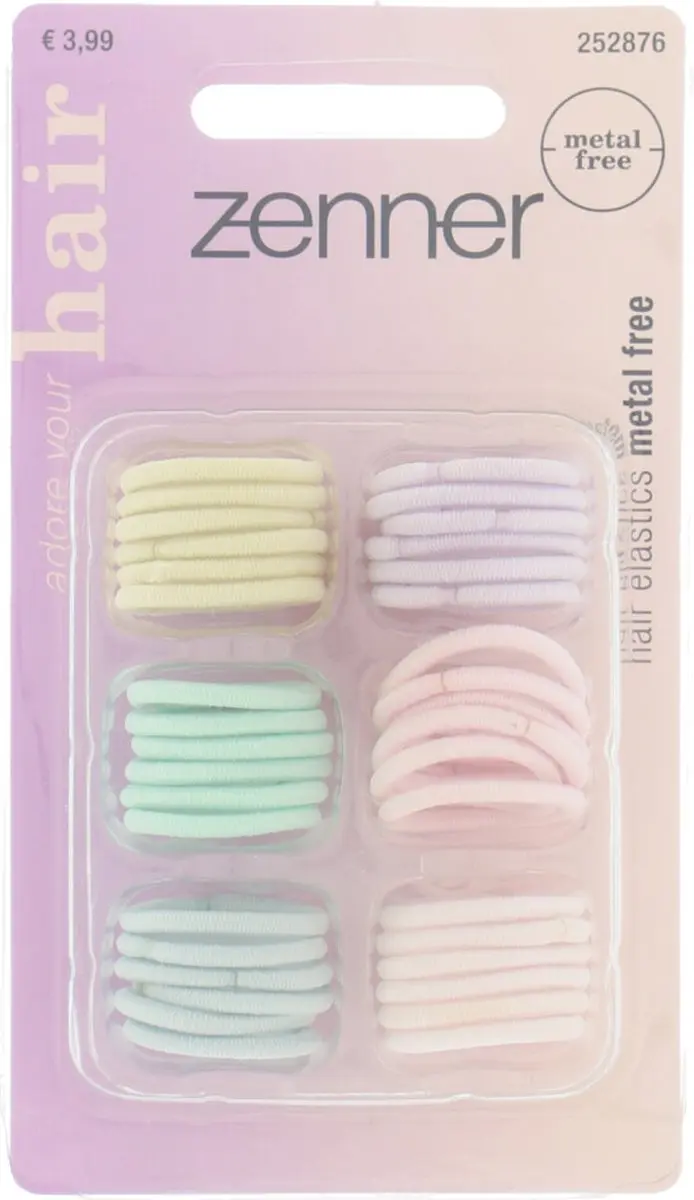 Zenner Kids Haarelastieken Pastel - 36 Stuks