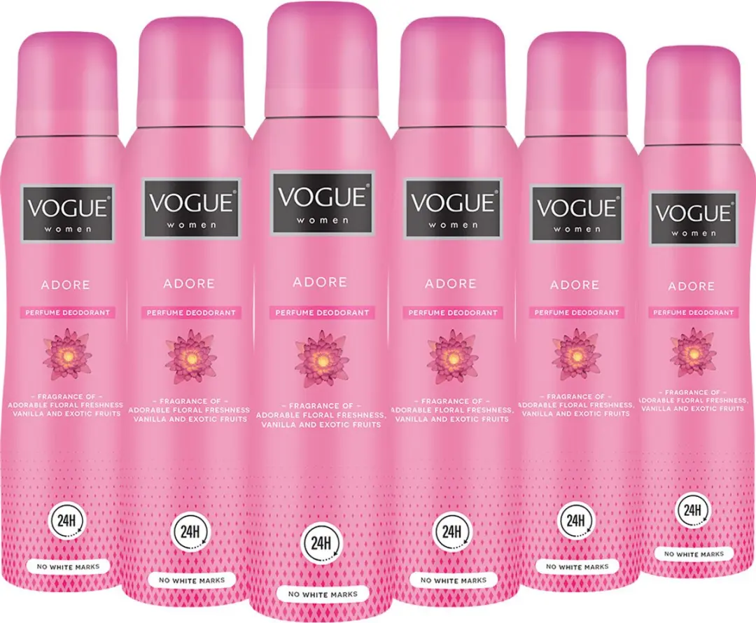 Vogue Adore Deodorant - 6x150ml