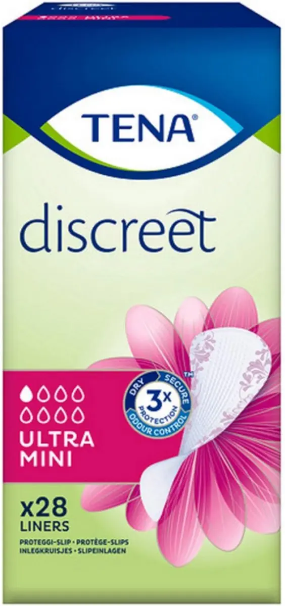 TENA Discreet Ultra Mini Inlegkruisjes 280 Stuks - afbeelding 6 van 6