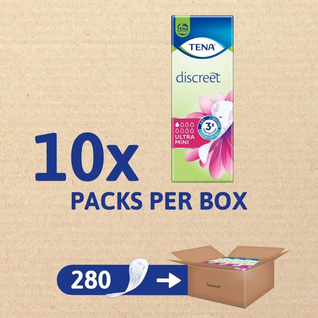 TENA Discreet Ultra Mini Inlegkruisjes 280 Stuks