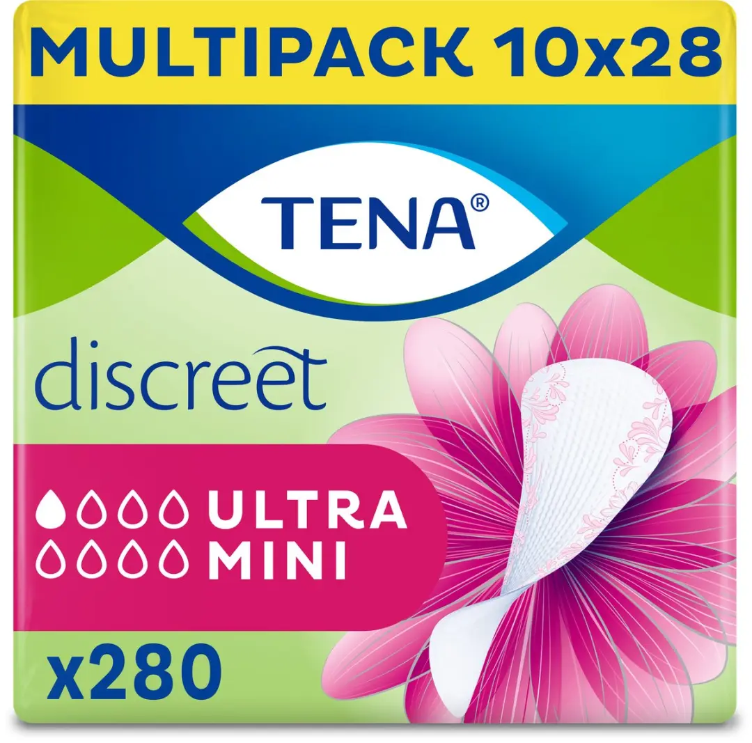 TENA Discreet Ultra Mini Inlegkruisjes 280 Stuks