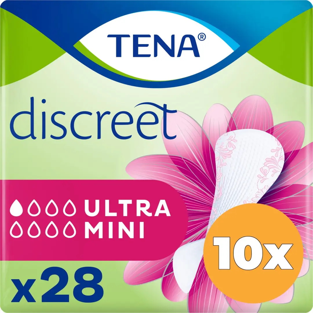 TENA Discreet Ultra Mini Inlegkruisjes 280 Stuks