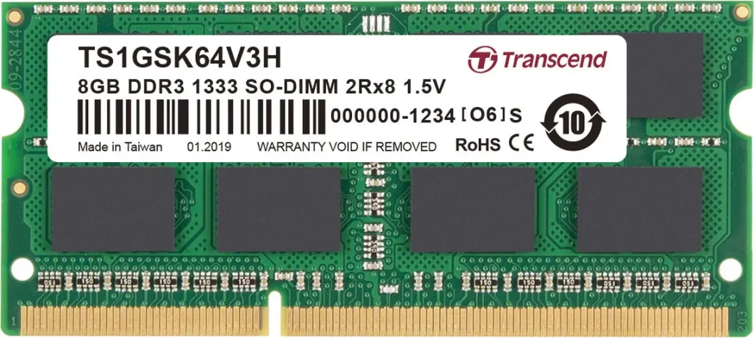 Transcend TS1GSK64V3H DDR3 SO-DIMM 16GB