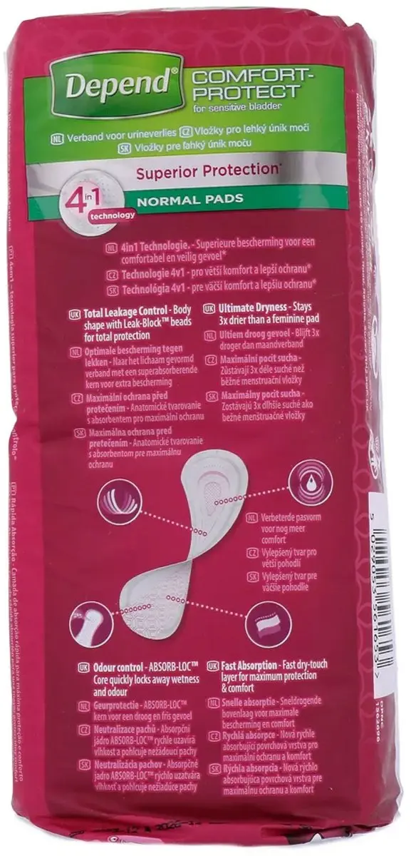 Depend Incontinentieverband Normal M - 14 Stuks