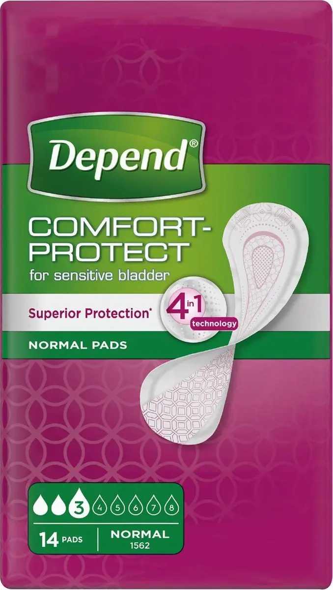 Depend Incontinentieverband Normal M - 14 Stuks