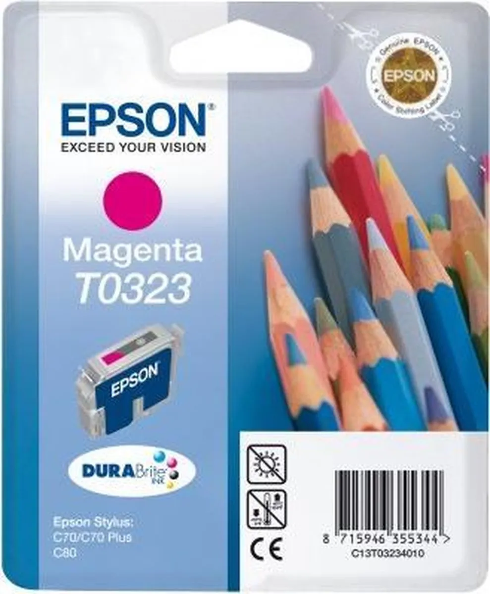 Epson T032340 Magenta Inktcartridge - 400 Stuks