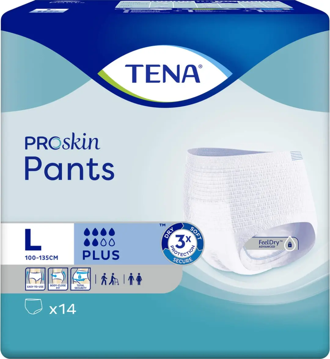 TENA Proskin Pants Plus Maat L - 14 Stuks - afbeelding 6 van 6