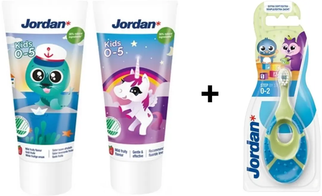 Jordan Step 1 Baby Tandpasta & Tandenborstel Bijtring
