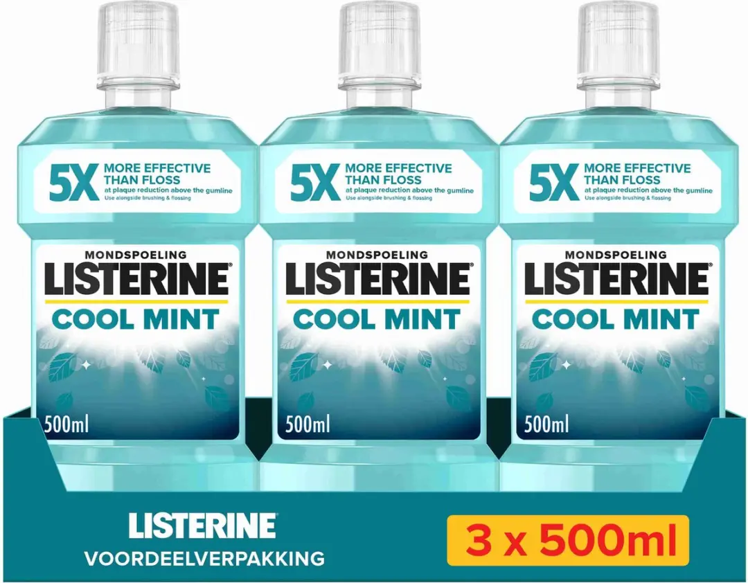 Listerine Cool Mint Mondspoeling 3x500ml