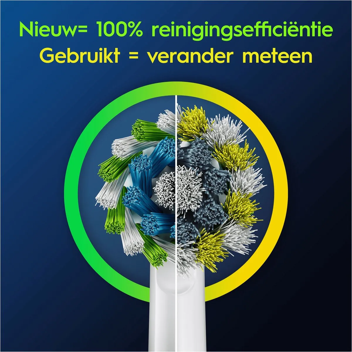 Oral-B Cross Action Pro Opzetborstels 8 Stuks - Wit