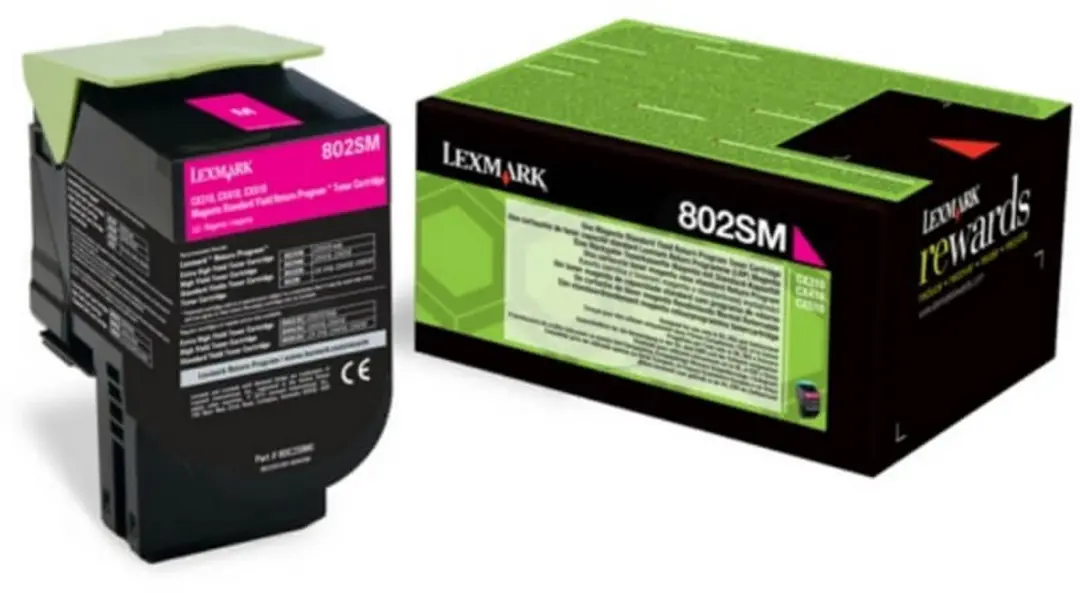 Lexmark 80C2SME Tonercartridge Magenta - 2000 Pagina's