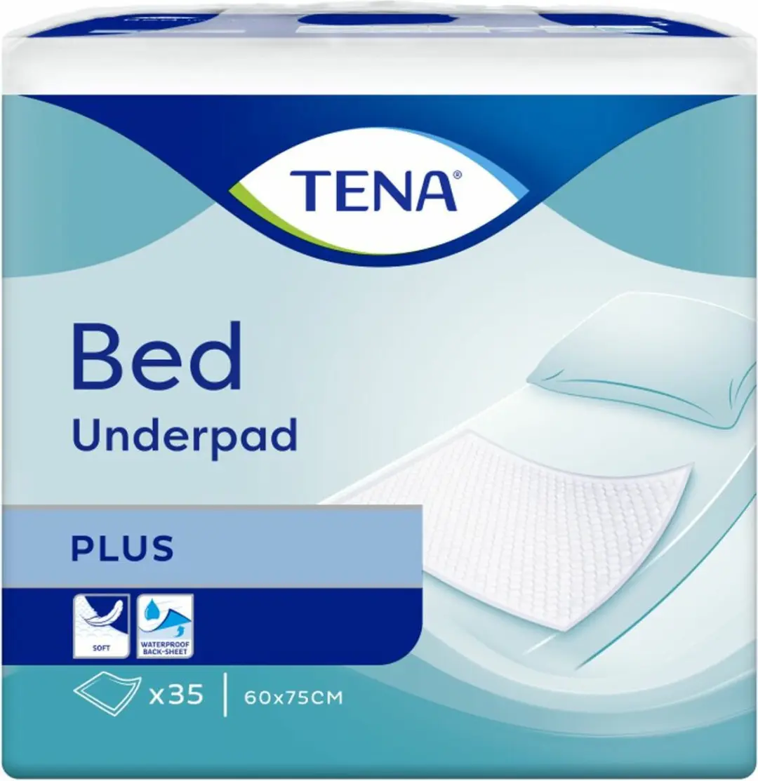 TENA Bed Underpad Plus L 60x90cm - 35 Stuks