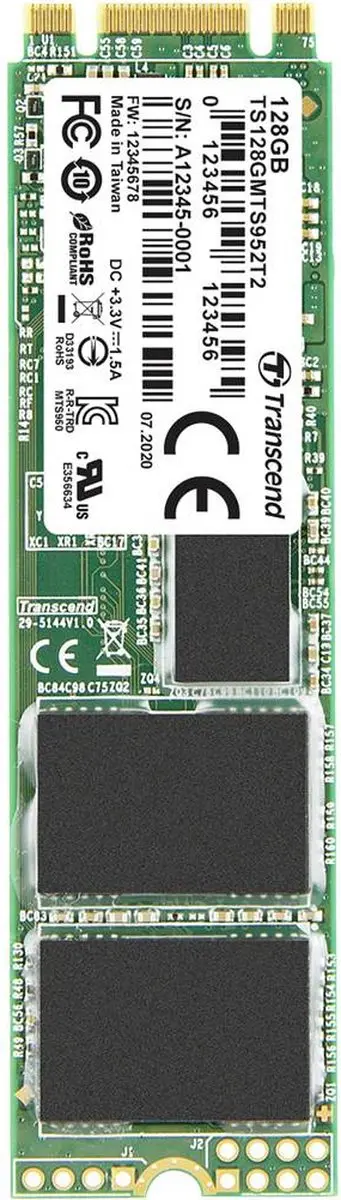 Transcend MTS952T2 M.2 SSD 128GB - SATA 6Gb/s