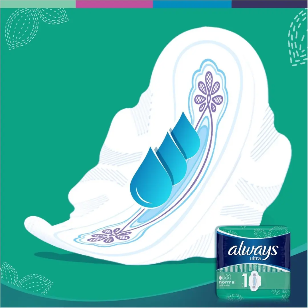 Always Pads Ultra Normal Plus - Quatro Pack 56 Stuks