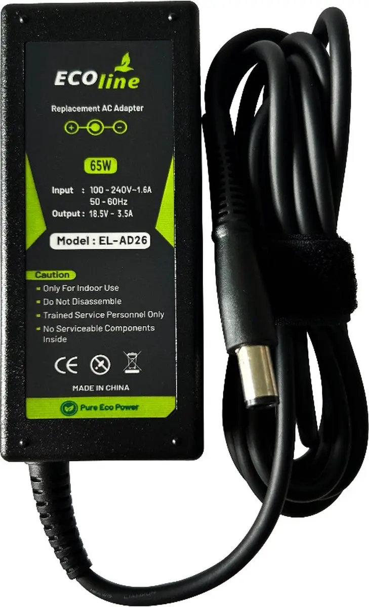 Ecoline Oplader 18.5V 3.5A 65W - o.a. HP/Compaq