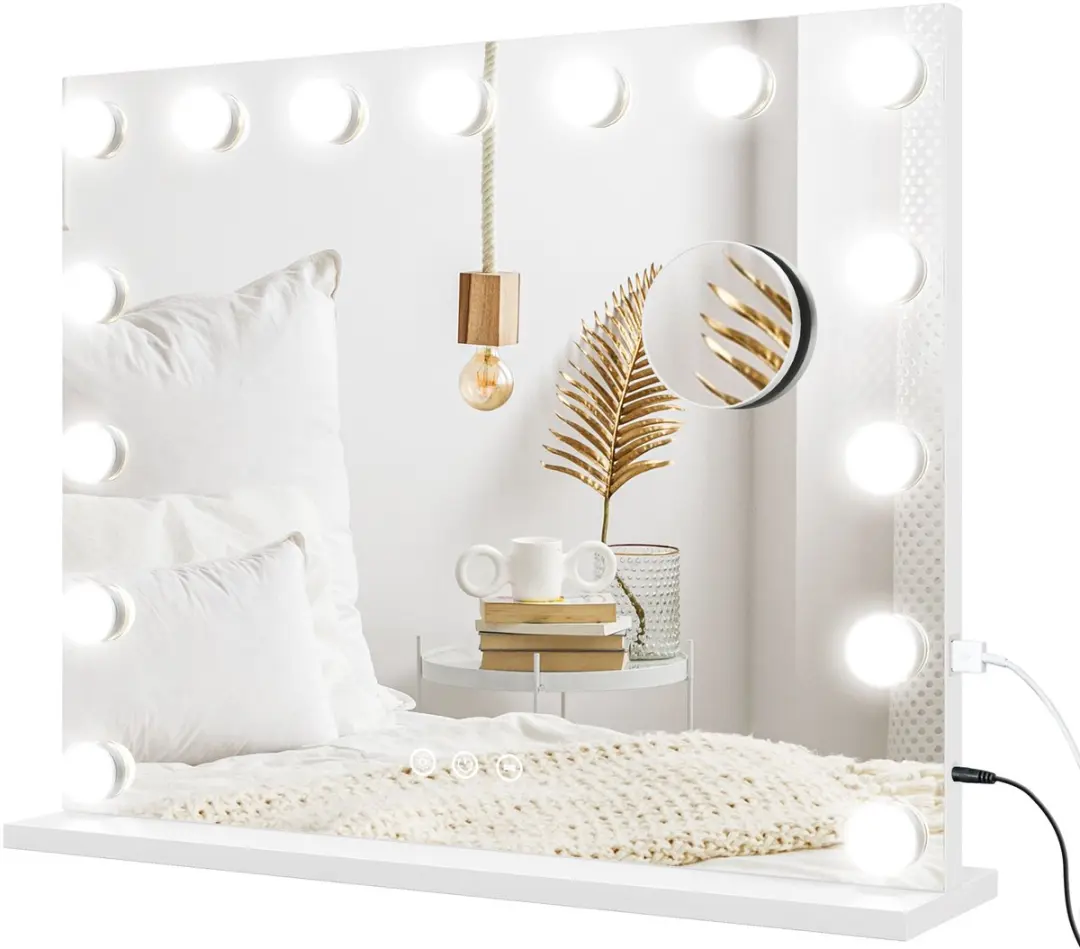 Homcom LED Make-up Spiegel Glas 58cm