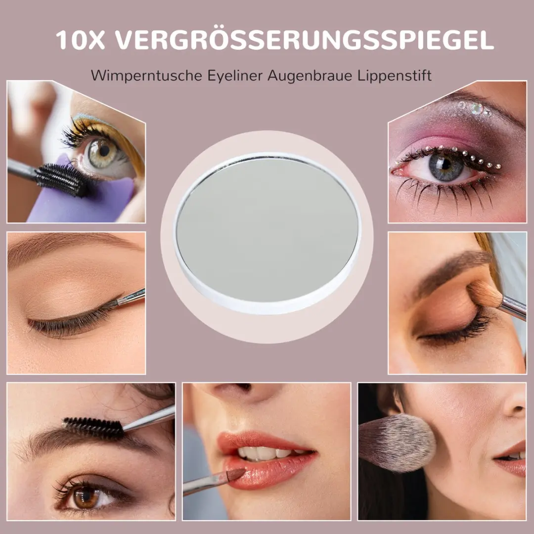 Homcom LED Make-up Spiegel Glas 58cm - Wit - afbeelding 6 van 6