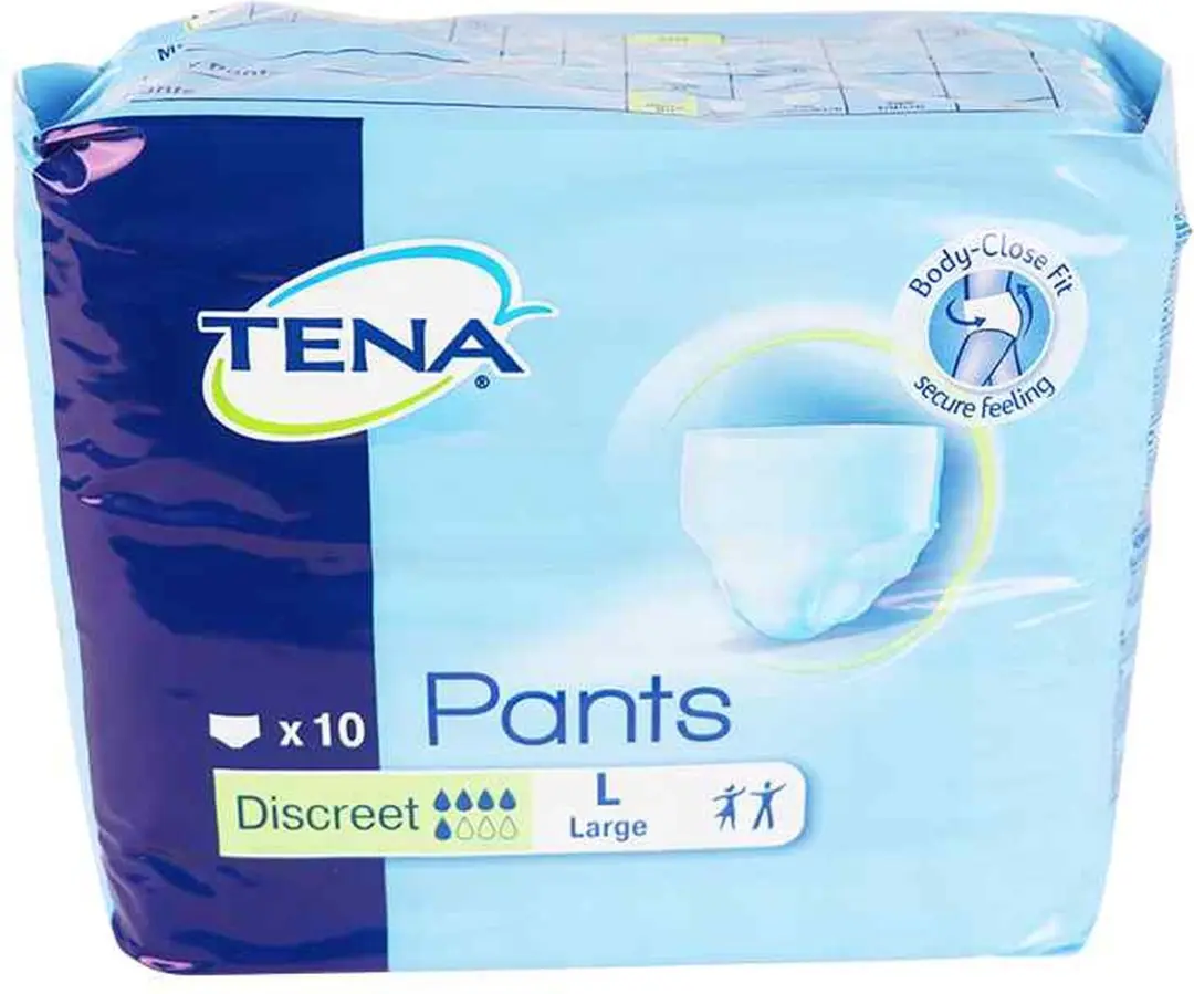 TENA Pants Discreet L Incontinentiebroekjes - 10 Stuks