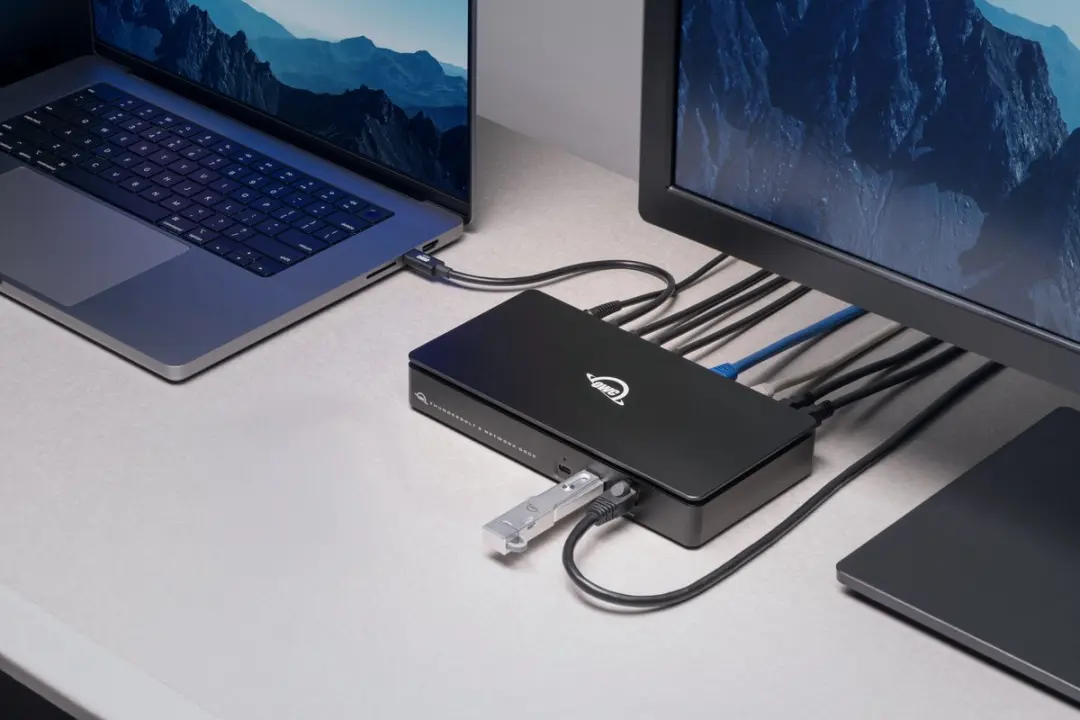 OWC Thunderbolt 5 Dual OWCTB5DK11PD210G Dockingstation - 3x USB-A, 1x USB-C, Ethernet
