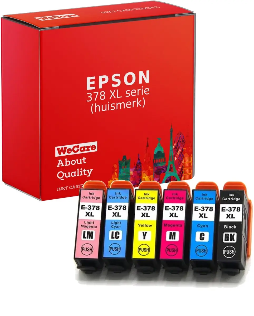 weCare 6-pack Epson 378XL Inktcartridges