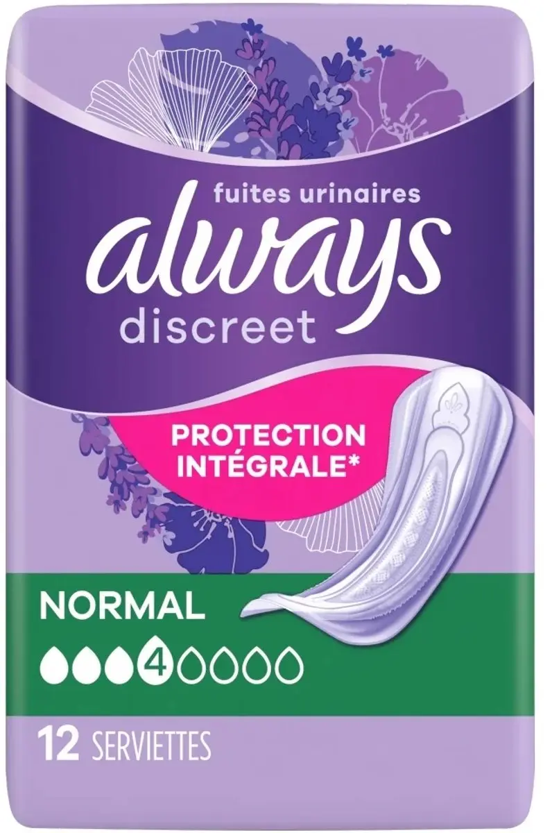 Always Discreet Serviettes Normal - 12 Stuks