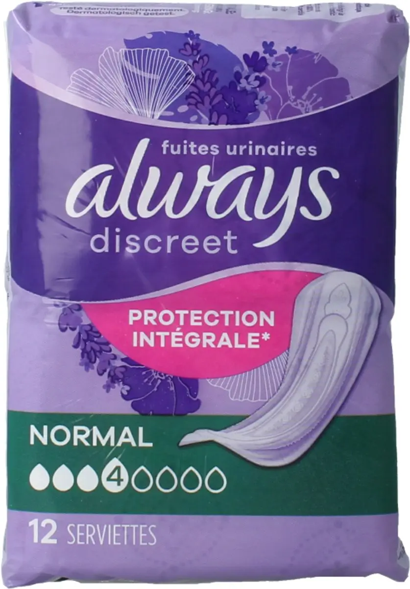 Always Discreet Serviettes Normal - 12 Stuks