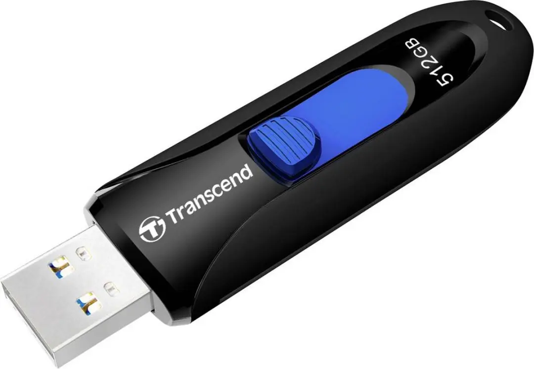 Transcend JetFlash 790 TS512GJF790K USB-stick 512GB - Zwart/Blauw