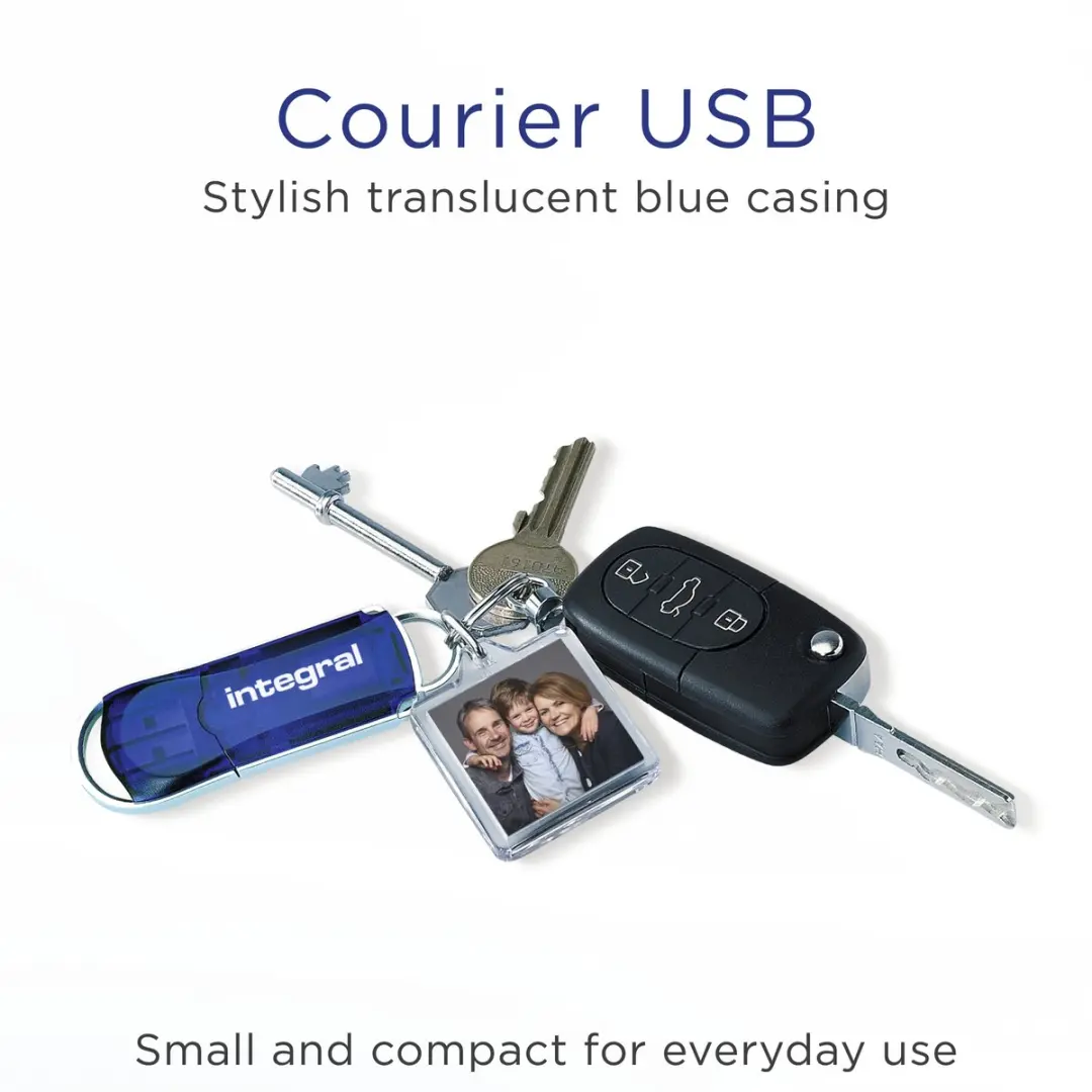 Integral INFD128GBCOUR USB-stick 128GB - Blauw/Zilver