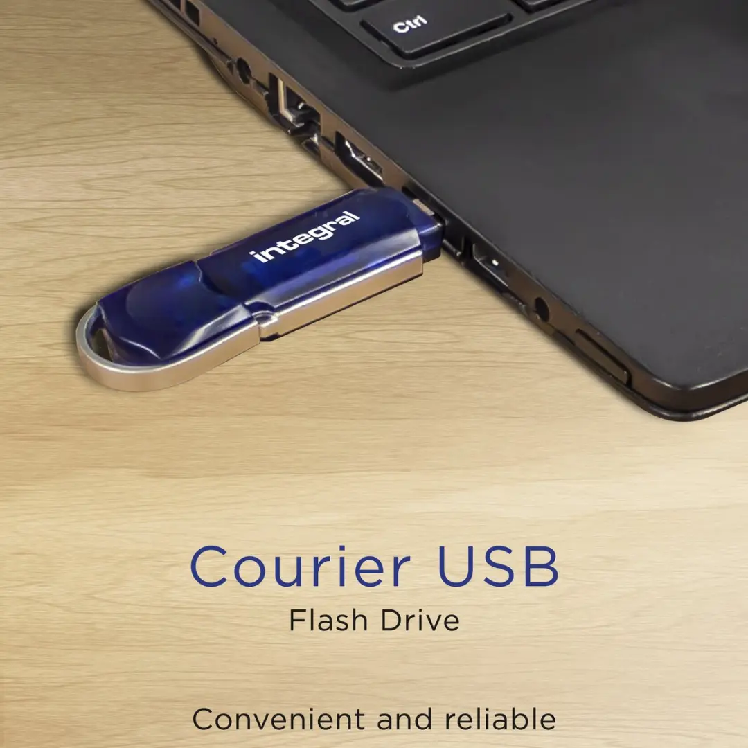Integral INFD128GBCOUR USB-stick 128GB - Blauw/Zilver