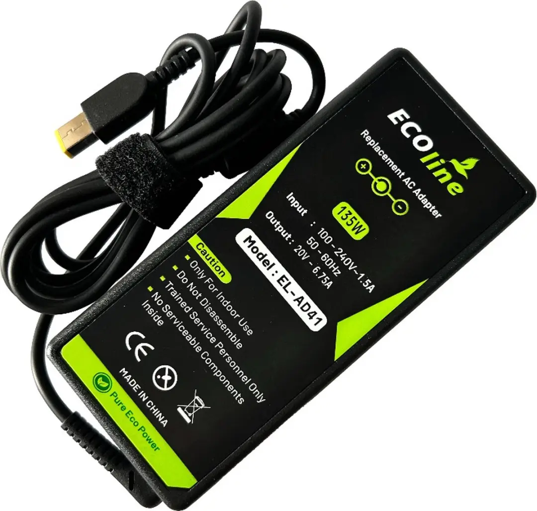 Ecoline Oplader 20V 6.75A 135W - o.a. Lenovo Legion