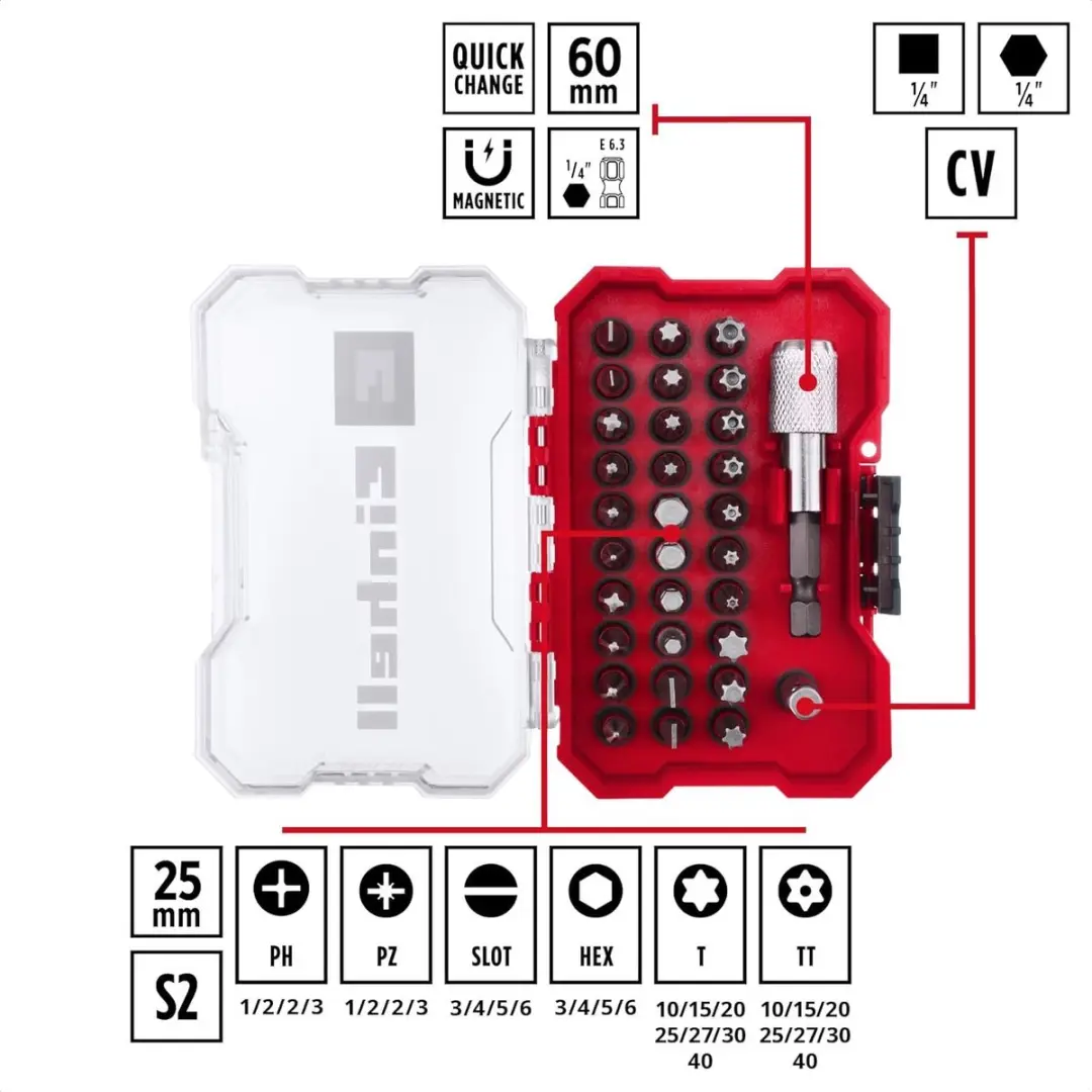 KWB 32-delige Bitset - XS-Case
