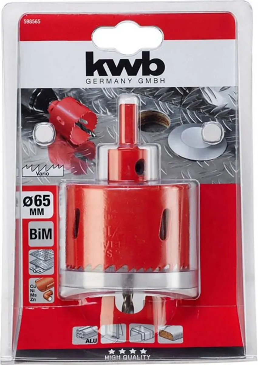 KWB Gatenzaag 65mm Metaal - 1 Stuk