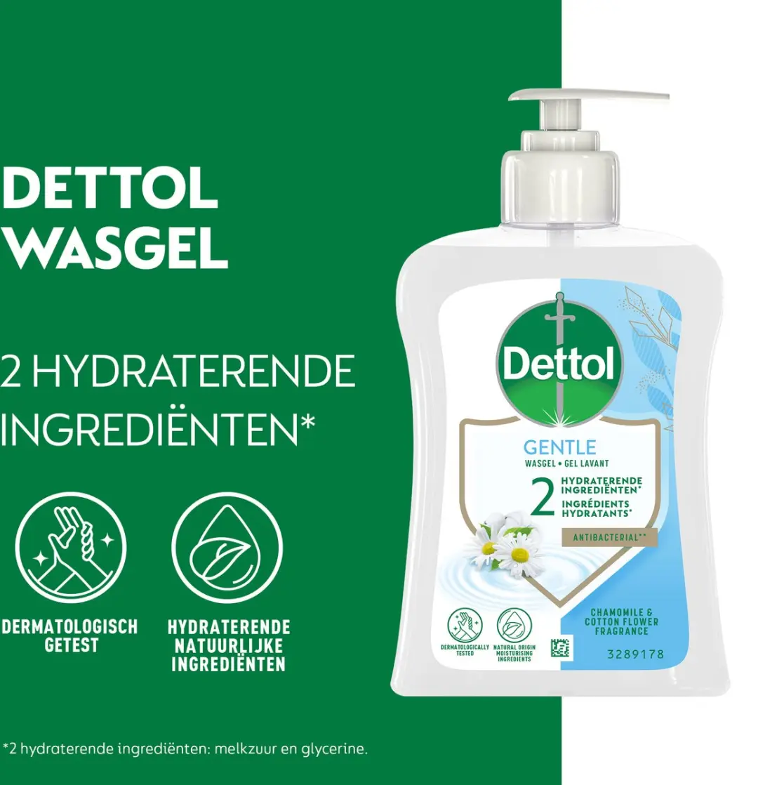 Dettol Handzeep Kamille & Katoenbloesem 250ml - 10 Stuks