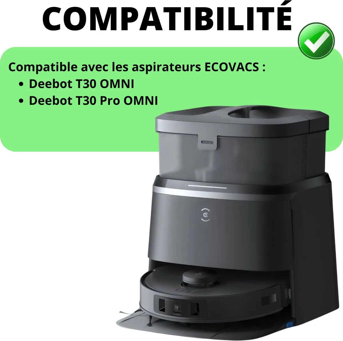 Ecovacs Deebot T30 Accessoirespakket - 18 Stuks - Blauw/Zwart/Grijs/Wit