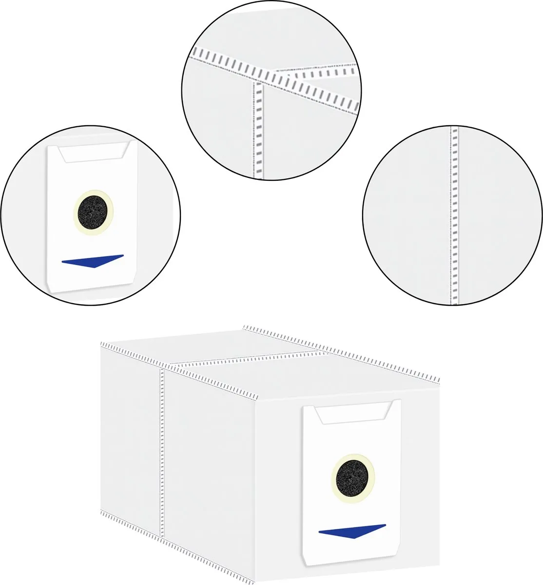 Ecovacs Deebot T30 Accessoirespakket - 18 Stuks - Blauw/Zwart/Grijs/Wit